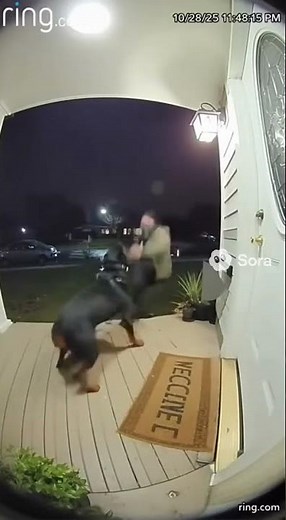 Dog BITES Home ROBBER Ring door bell camera