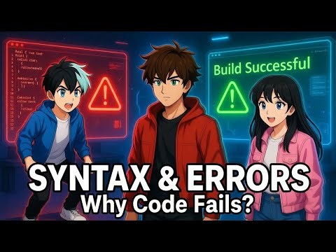 What is Syntax? Types of Errors in C Programming | Anime Style Learning #codingforkids 