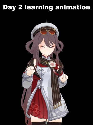 Cute Hu Tao Animation Featuring Adorable Moments