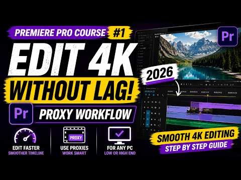 Adobe Premiere Pro Course 2026 – Proxy Workflow Masterclass Part 1