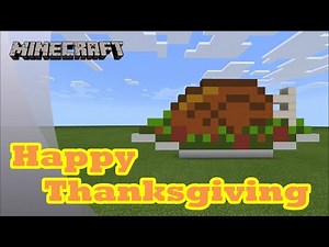 Minecraft: Pixel Art Tutorial and Showcase: Thanksgiving Turkey (Happy Thanksgiving)