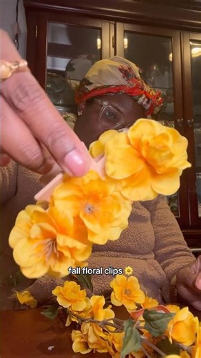 fall is for floral clips #craft #diy #hairclip