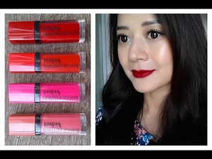 Bourjois Rouge Velvet Review & Lip Swatches (Re-uploaded)