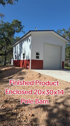 DIY Pole Barn Construction: Classic Barn Red and White