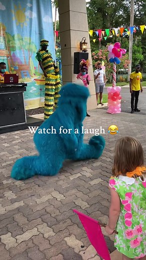 Cookie Monster Dancing for a Good Laugh!