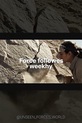 Stone Breaking Along Weak Line