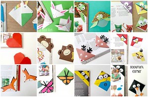 Corner Bookmarks Designs - How make Origami Bookmark Corners -