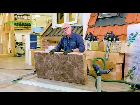Isolatiemateriaal zagen met de Festool accu-isolatiezaag ISC 240 | Festool NL