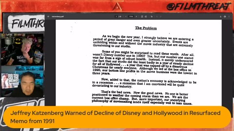 The D-Files 9: Jeffrey Katzenberg warned Disney of its decline in a 1991 memo | Film Threat