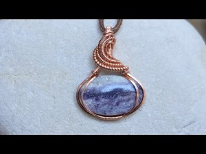 Landscape Oval Cabochon Pendant Wire Wrapping Tutorial