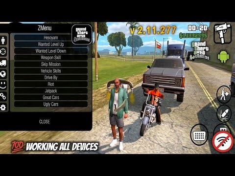 GTA San Andreas Mod Menu Android (v 2.11.277) 💯 Working All Devices
