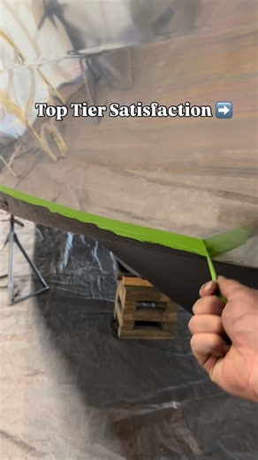 The finer things in boat maintenance 🤌🏼 Zinc based bottom paint protects aluminum by acting as a sacrificial anode — it corrodes first, preventing oxidation of the hull. #outerlimits #alaska #boatwork #maintenance #bottompaint | Outer Limits Charters