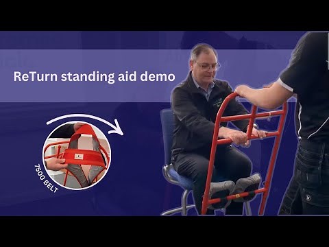 ReTurn standing aid demonstration by Caremed, hire from just £17 a day