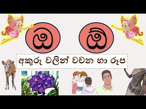 ඔ,ඕ අකුරු වලින් වචන හා රූප සහිතව-#රටා මවමු#sinhala alphabet-සිංහල හෝඩිය #educationalvideo #kidsvideo