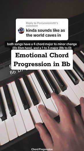 Replying to @Percussionisttt As The World Caves In #chords #mattmaltese #astheworldcavesin #emotionalchords #chordprogression #pianotutorial #beginnerpiano piano chords tutorial #musictheory Emotional piano chords