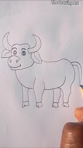 How to Draw a Baby Buffalo ! step by step #easydrawing
