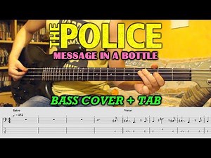 MESSAGE IN A BOTTLE Bass TAB Cover Lesson | The Police