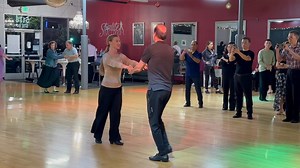 Review of tonight’s intermediate Hustle 8:00PM class with Regina. November 1, 2025 Saturday Night Ballroom | Dave Ingalz