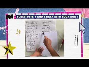 Solving 3x3 linear equation Calculator Technique