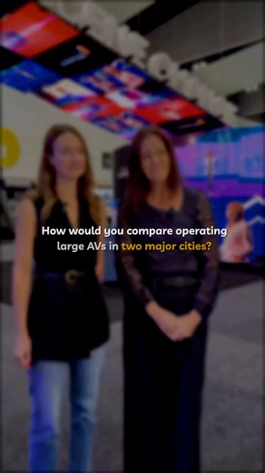 How would you compare operating large AVs in two major cities