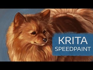 Krita Speedpaint | Pet Portrait Commission