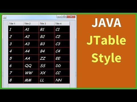 Java JTable Style In NetBeans [ with source code ]