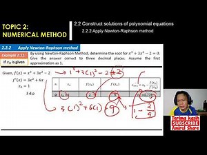 [2.2.2a]#Mathematics-3- Example 1 "NEWTON-RAPHSON Method"