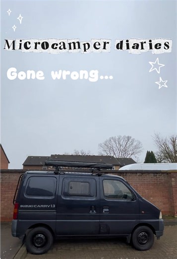 Yikes I may have caused a leak! I’m not actually sure how long this screw has been sticking out of my roof for as I don’t tend to see much at roof height! Luckily I noticed this morning and will now have to remove this before continuing with the ceiling, I’ll have to angle grind/ sand the screw and then silicon the hole and the repaint! So a few backwards steps but better to notice now than when I’m on the road! #vanlife #vanconversion #microcamper #suzukicarry #vanbuild