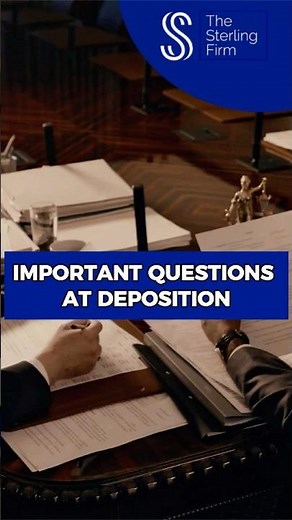 Important Questions To Ask At DEPOSITION | Lawyer Explains! #lawyer