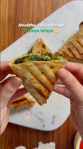 Popeye Wraps | #recipe #healthyeating #easyrecipe #easynutrition #food #youtubeshorts