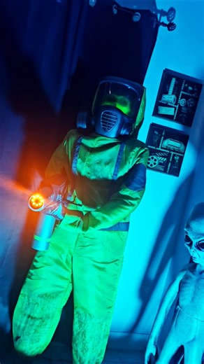 Alien Cleanup Crew Animatronic Demo!!!! #animatronics #spirithalloween #spooky #scary #fyp #fypシ