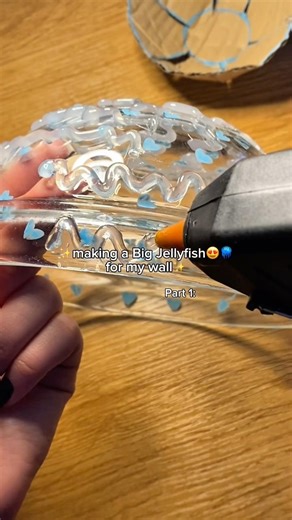 🪼🥹 Making a Big JELLYFISH for my wall 🩵🪼 DIY Cardboard Tutorial #diy #jellyfish