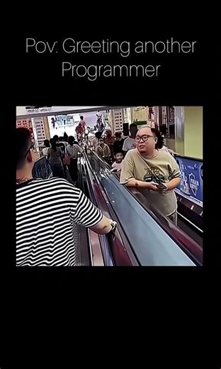 Greeting Another Developer #softwaredeveloper #coding #programming