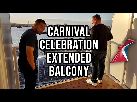 Carnival Celebration Extended Balcony Stateroom Tour