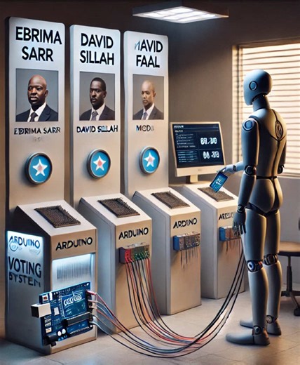 Introducing a smart electronic voting system using Arduino and RFID! ⚡️📩 Watch how votes are cast securely and counted instantly. Say goodbye to errors and delays! 🗳️✅ #TechInnovation #ElectronicVoting @Jai Sonko @buxin_bot #Arduino #FutureOfElections #uncle_robot.gm