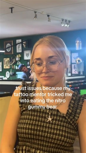 at least i got to go home early 💥 #tattooapprentice #tattooer #gummybear #prank #spicyfood