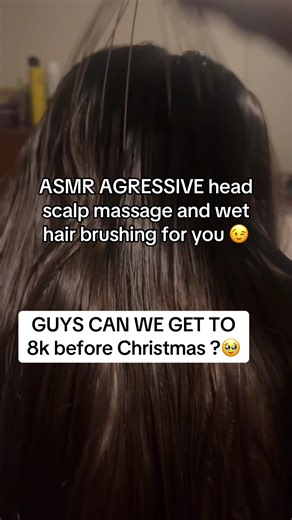 Here is some more head scalp massage and wet hair brushing on a real person #wethairbrushing #asmraggressivescratching #asmrscalpcheck #hairplay #realpersonasmrhairbrushing