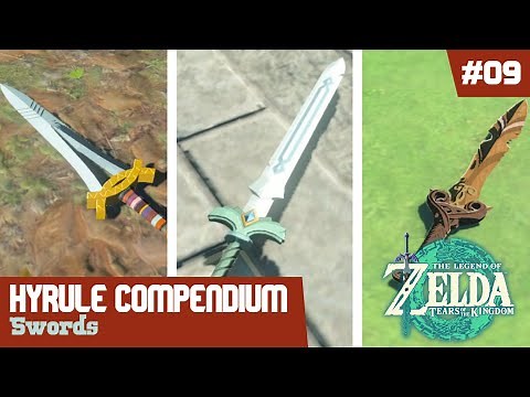 All Swords - Locations & Entries (Hyrule Compendium) | Zelda Tears Of The Kingdom