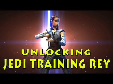 Star Wars Galaxy of Heroes - Unlocking Jedi Training Rey (minimum gear levels)