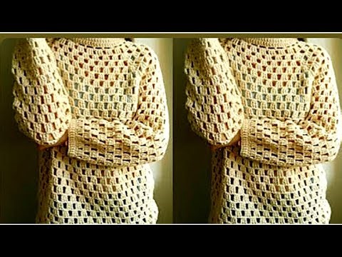 EASY Crochet Women Sweater Pattern Cardigan pattern Full Tutorial Crochet Easy Top