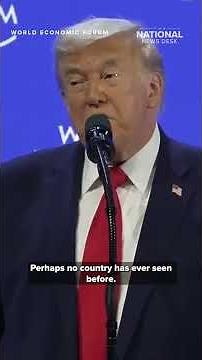 Trump's 'phenomenal news from America'