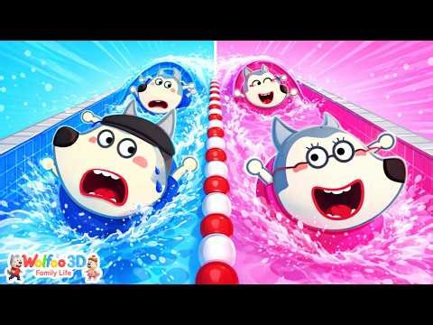 Wolfoo Learns | Wolfoo Family Swimming Race! Who Wins? | Family Stories for Kids