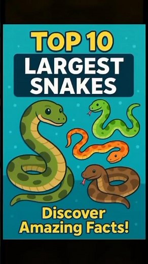 Top 10 Largest Snakes in the World😯😯
