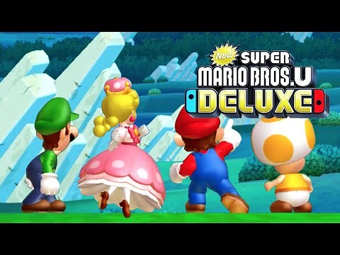 New Super Mario Bros U Deluxe - Full Game 100% Walkthrough