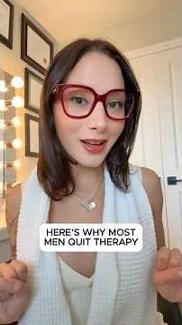 HERE’S WHY MOST MEN QUIT THERAPY. #therapyworks #relationshipadvice #datingtips