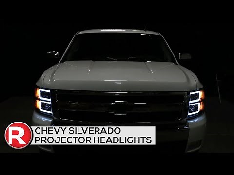 Chevy Silverado (2007-2013) Projector Headlights DIY Install - Spec-D DRL C-Bar Reviews and Specs