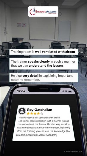 Hear it from our students! ⭐⭐⭐⭐⭐#eversafeacademy #diploma #safetytraining