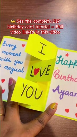 Special Card for My Boy #BirthdayDIYCard #HandmadeCard #BirthdaySurprise #DIYBirthdayCard
