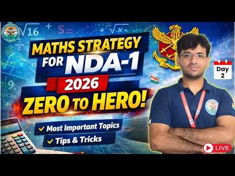 NDA 1 2026 Maths | NDA 2026 Live Classes | NDA Exam Preparation Videos |One Shot Algebra