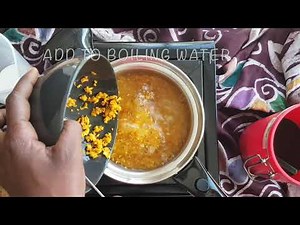 Tasty turmeric tea ("haldi chai") to make at home!